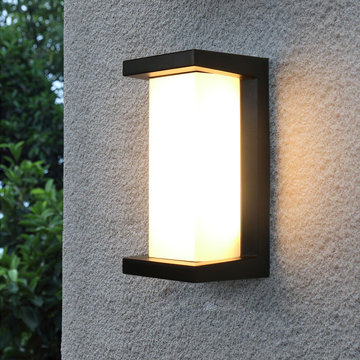 10.24”H 3 Light Colors Motion Sensor Outdoor Wall Light
