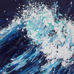 WAVE SERIES - OCEANS 2016 by Annette Spinks - Mixed Media Art