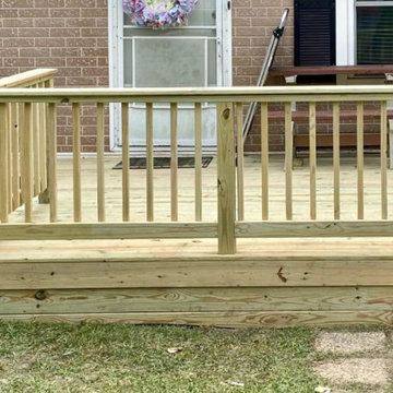 Front Porch with Stairs & Ramp