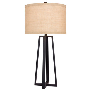 Fangio Lighting's 33" Black Molded Metal Table Lamp