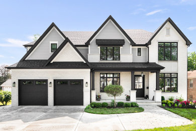 Example of a trendy exterior home design in Chicago