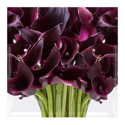 Plum Calla Lily Serving Tray - Serving Trays