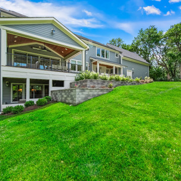 Hitchcock Modern French Country Backyard