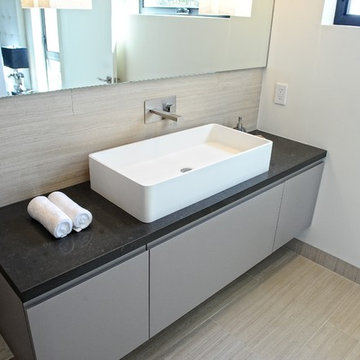 ADM Bathroom Rectangular Stone Resin Vessel Sink, White, 32" - DW-145 (32 x 16)