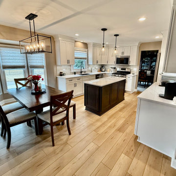 Modern Kitchen Remodel – LVP Flooring & Custom Cabinetry