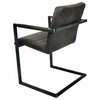 JAMILA Leather Chair, Antracite