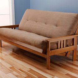 Monterey Butternut Futon | Suede Peat Futon Mattress - Products