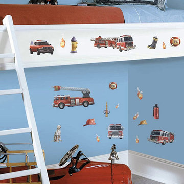 Firetrucks Bedding and Room Decorations