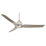 Minka Aire - Ceiling Fan Brushed Nickel Wet With Not Applicable Glass - Number of Bulbs: 0