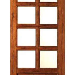 Rustic-8-lite-P/B Interior Solid 1 Panel IG Glass Single Door - Interior Doors