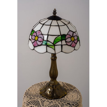 Table Lamp Antique Brass Bouquet Style 18.75" Inch Height Single Pack