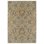 Kaleen - Kaleen Hand-Tufted Middleton Mushroom Wool Rug, 2'x3' - The Middleton collection is a classic & traditional collection influenced by the Duchess herself. Fine elegance for today�s popular, traditional decor and the perfect fit for anyone looking for a great value to fill their decorating needs. Each rug is handmade in India of 100% wool. Detailed colors for this rug are Mushroom, Slate Blue, Olive Green, Teal, Milk Chocolate Brown, Ivory, Brick Red, Gold.
