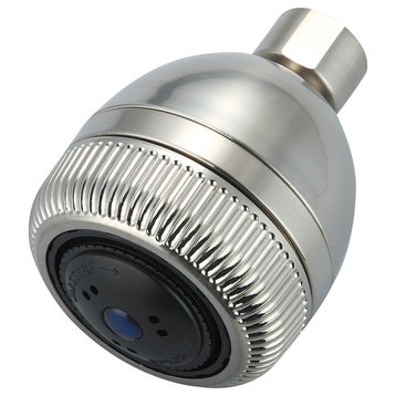 Three Functions Pulsating Showerhead, PVD Brushed Nickel