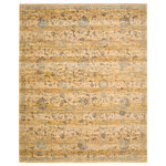 Nourison - Rhapsody Rug, Caramel Cream, 7'9"x9'9" - This modern mix of European and Persian textile traditions takes visual excitement to a new level. The lively and sophisticated design presents flickering abstract shapes on an intricately striated ground. The complex color story is a vivid spectrum of jewel tones. Unique and dazzling! 80% Wool 20% Nylon Powerloomed.