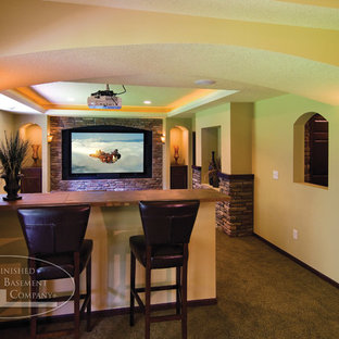 Traditional home cinema in Minneapolis.