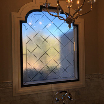Decorative Bathroom Privacy Window