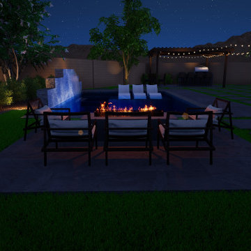Family Backyard Gathering Spaces and Retreat
