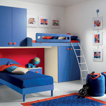 Modern Italian Kids Bunk Bedroom Set VV G072 - Call For Price
