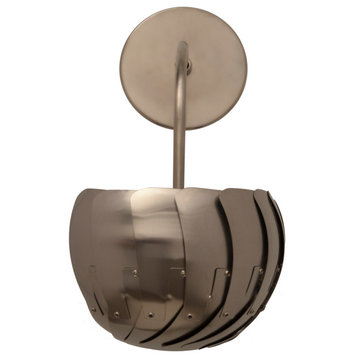 Iris Sconce, Stainless Steel, Incandescent Bulb