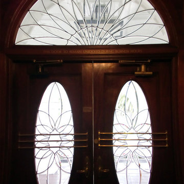 Beveled Double Doors & Transom - Style Guide - Beveled Glass