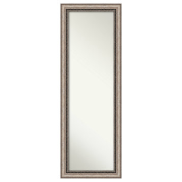 Lyla Ornate Silver Non-Beveled Full Length On the Door Mirror 18.25 x 52.25 in.