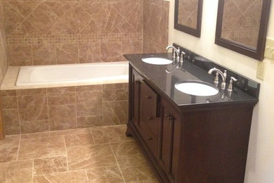 Bathroom - modern bathroom idea in Indianapolis