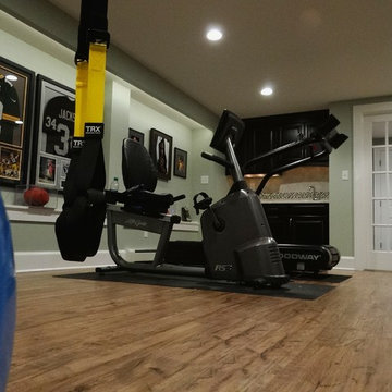Lower Level Remodel with Wine Cellar in Wauwatosa