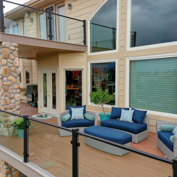 Composite Deck and Glass Railings