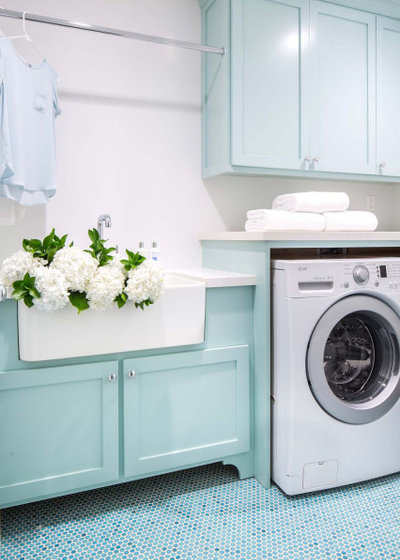 Contemporary Laundry Room by Amy Peltier Interior Design & Home