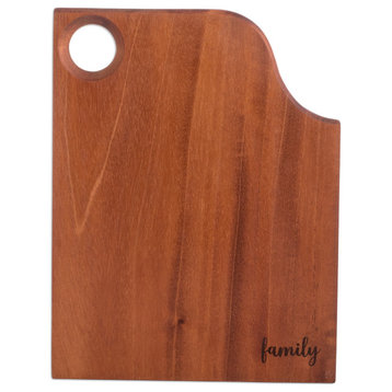 Novica Handmade Family Delight Wood Cutting Board