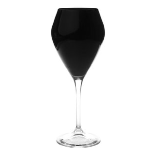 Red Nuance Wine Glassware with Beautiful Colored Stem Accent