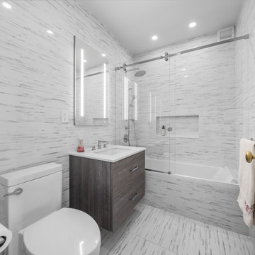 Kitchen and Three Bathroom Remodel in Battery Park