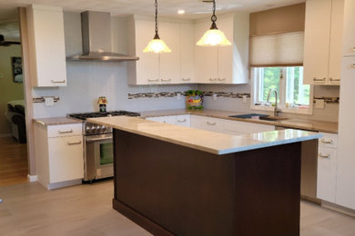 Example of a trendy kitchen design in Providence