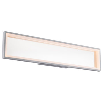 Mirror Mirror LED Bathroom Vanity/Wall Light 3000K, Titanium, 27"