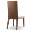 Lauren Dining Chair, Set of 2, Walnut With Cream Leather