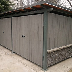 Double Garbage Enclosure - Urban Shed Calgary - Sheds