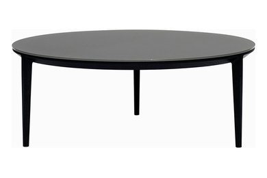 SP01 Etoile coffee table in carbon ash with grey glass top