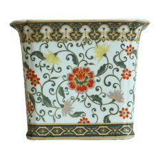 50 Most Por Asian Indoor Pots And Planters For 2018 Houzz William Sung Rectangular Porcelain Fl Pattern Flower Pot 8 Indoor Pots And Planters