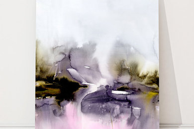 Abstract Watercolor Landscapes