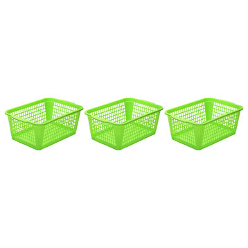 Large Plastic Storage Basket, 32-1184, Green, 3