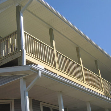 Covered deck and new carport