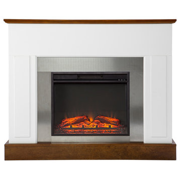 Naomi Industrial Base Electric Fireplace
