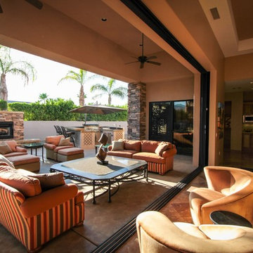 Ambassador Project: Slide-away glass wall blends the outdoor living room with th