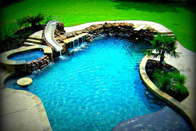 Inspiration for a timeless pool remodel in Dallas