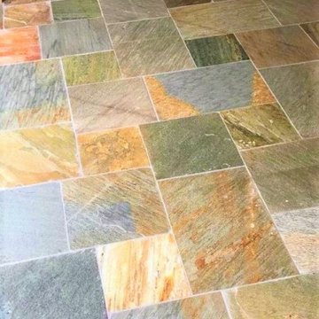 Nine Year Old Chinese Slate Floor Renovated in Chepstow