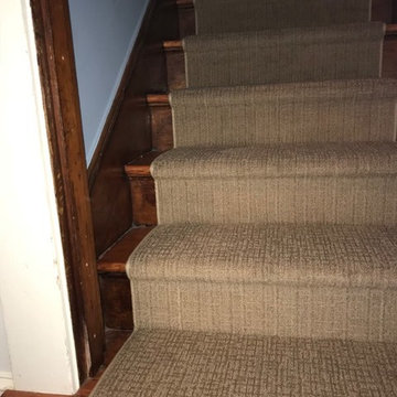 Spice up old hardwood stairs