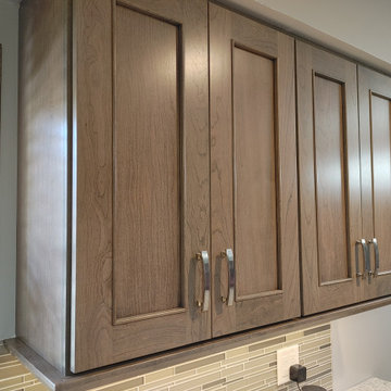 Moline Kitchen & Baths Remodel-Dura Supreme Cherry Hanstone Fusion Onyx
