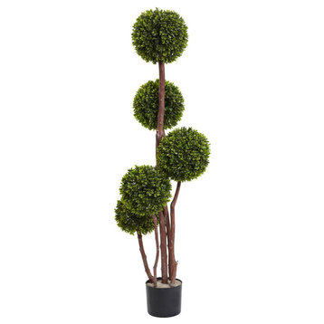 4�۪ Boxwood Topiary Tree UV Resistant, Indoor/Outdoor