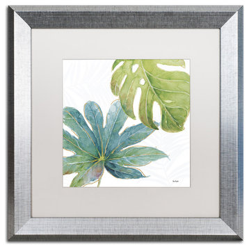 Lisa Audit 'Tropical Blush VII' Art, Silver Frame, White Mat, 16x16