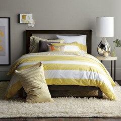 Ideas For Gray And Yellow Teenage Bedroom